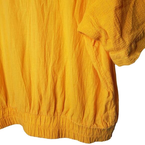 Alice Martin Vintage Marigold ladies large button up top size large - Picture 8 of 8